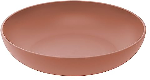 Magu Natur-Design Obstschale Rot Ø 26 cm aus einem Polymer aus natürlichen Materialien Servierschüssel Salatschüssel Obstschüssel