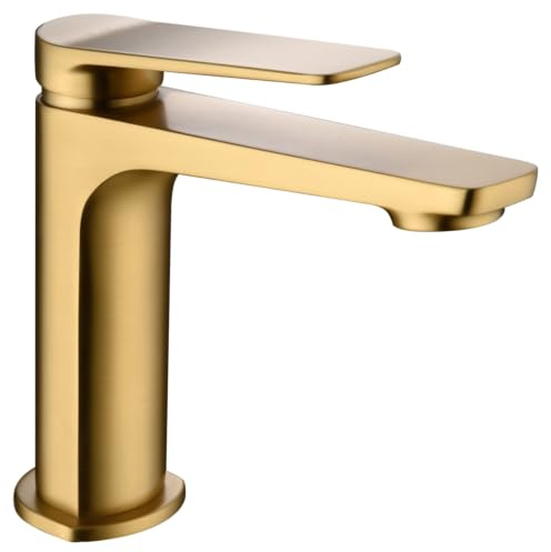 IMEX BDN047-1OC NÁPOLES Monomando Lavabo Oro Cepillado