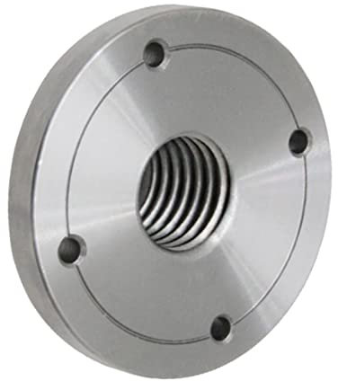 LXZSMH Drechselblatt, Drehfutter, Planscheibe for Holzdrehbank aus Stahl, Gewinde M33 x 3,5, 3 Zoll ohne Spannfutter