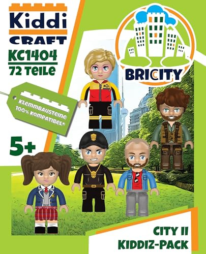 KIDDICRAFT KC1404 KIDDIZ Figuren-Pack City II - Klemmbaustein-Figuren