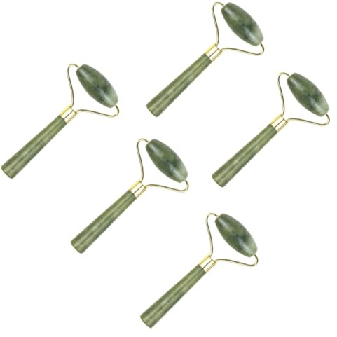 HAPINARY 5 Stück Edelstein Augenmassagegerät Massage-roller Schönheitswerkzeug Gesichtsrollwerkzeug Hautpflegegerät Glatter Griff Natürliches Anti-aging-tool