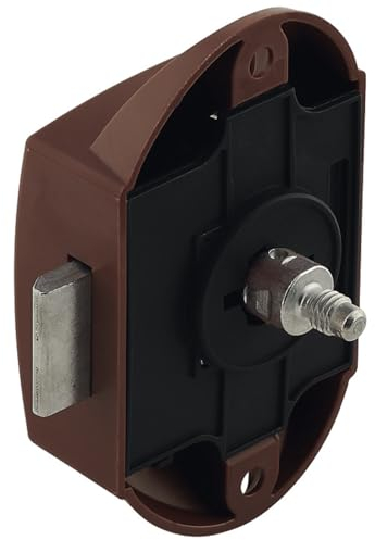 cyclingcolors Serratura per armadio a stringa camper mobili arredamento buffet armadio antichi anta 25mm, marrone scuro