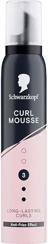 Schwarzkopf Mousse Curl 200 ml, Hold Level 3, Mousse for Curly Girl Method, Long Lasting Curls, Anti-Frizz Effect, Vegan Formula*