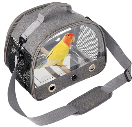 Tragbarer Vogelkäfig – Reisekäfig für Vögel | Transportrucksack für Vögel, wirtschaftliche Reisetasche für Vögel, Vogelkäfig mit Trespol, Transportkäfig für