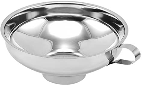 Cabilock Embudo Inoxidable Boca Ancha Embudo Para Enlatar y Frascos Grande y Resistente