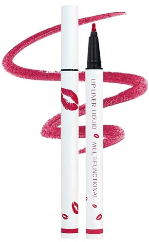 Lipliner, 2025 Neu Lipliner Wasserfest, 2-in-1 Langanhaltender Lippenkonturenstift mit Mattes Finish, Hochpigmentiert und Geschmeidig, Konturieren Sie Ihre Lippen (#010, 0.6ml)