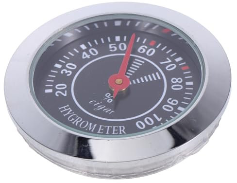 SKISUNO Hygromètre Analogique Rond Pour Petit Hygromètre Mécanique Noir Pour Humidificateur Pour Boîtes à Et Étuis à Violon