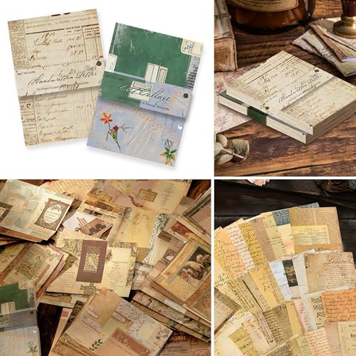 200 Fogli Carta per Scrapbooking Decorazione, 2 Stili Accessori Carta per Scrapbook, Accessori per Diario Scrapbooking per Scrapbook foto Album Diario Notebook