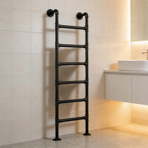 ZENSTYW Escalera De Litera para Interiores,Escalera De Escalada Universal para Sótano,Escalera De Entrada Y Salida De Altura,para Terraza,Barco,Biblioteca(6.23ft)