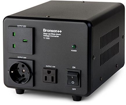 Bronson++ TI 1500 - Transformateur 110 Volts Convertisseur USA Toroïdal 1500 Watts - Entrée/Sortie 220V/110V Réversible Bronson 1500W
