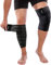 Bandage du Genou Attelle 1 Paire Haute Élasticité Compression de la Cuisse Envelopper pour Sport Gymnase Course S'accroupir Entraînement Wrap-Around Soutien aux Veaux Noir/180cm