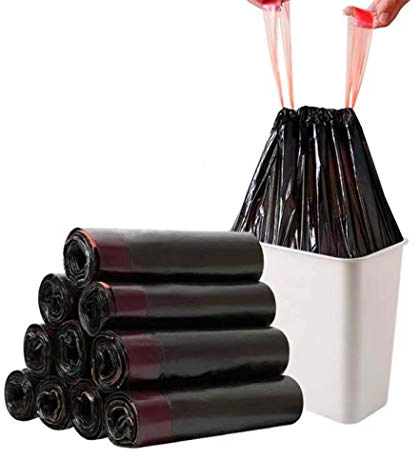 Madeb Sac Poubelle est Facile à Utiliser, Propre, Peut être utilisé dans Les Sacs à ordures de Cuisine et Les Sacs à ordures d'intérieur, 15-20 litres, Noir, 120 Sacs