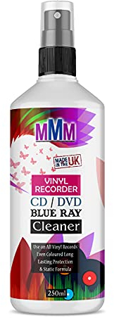 PROFESSIONAL VINYL RECORD CLEANER CD DVD CLEANING FLUID SPRAY Fast Delivery (250ML SPRAY)