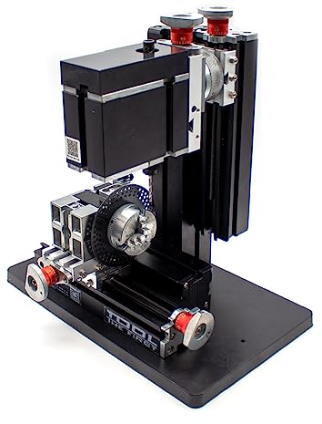 Jieotwice Fraiseuse à Indexation des Métaux Haute Puissance, Perceuse et Fraiseuse à Six Axes Diy 12000 Tr/min 60W