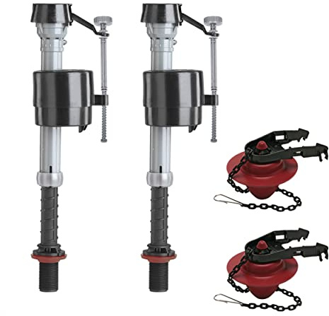 Fluidmaster K-400A-5004 Universal Toilet Fill Valve and 2 in. Toilet Flapper Repair Kit