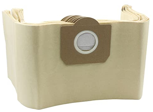 KENSHIRE 10 pack paper filter bags compatible for Karcher MV3 WD3 WD3P bags Wet & Dry vacuum cleaner part A 2204, A 2234 PT, A 2534 PT SE 4001, SE 4002 vacuum, 6.959-130