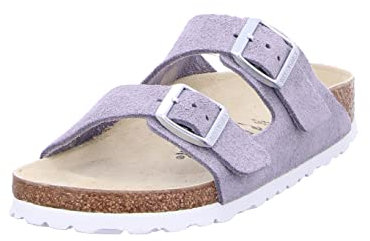 Birkenstock Arizona BS 1024248 Lilla Purple Ciabatte Donna Fibbie Pelle camoscio 41