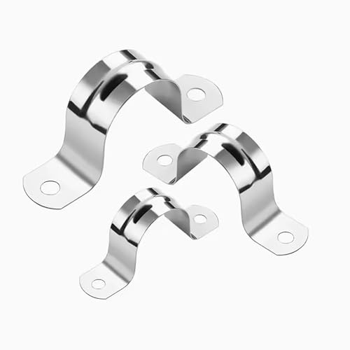 huruirui Ø 2-3/8 / 60mm Rohrschelle 304 Edelstahl U-Rohrschellen Verbindungsring Schlauchschelle Karte Reitkarte Sattel Karte Schlauchverschluss Robuste und langlebige Rohrschelle 10pcs