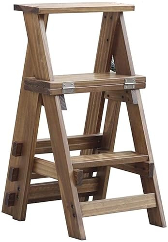 Dreistöckige Holzleiter, Barhocker, Tisch, Stuhl, Balkon/Garten/Nachmittagstee, Sitzstuhl, Mehrfachnutzung, Trittleitern, Haushaltsleiter