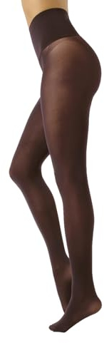 CALZITALY Nahtlose Strumpfhose Damen, Strumpfhosen aus Mikrofaser, Schwarz, Portwine, Grun, Blau, Blau Jeans, S, M, L, XL, XXL, 50 DEN, Made in Italy