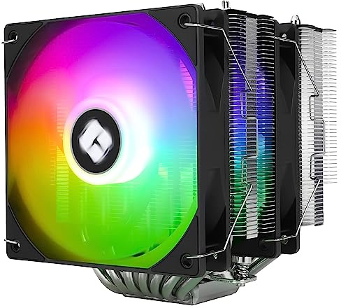 THERMALRIGHT Thremalright CPU luftkylare PS120SE ARGB, 7 värmerör TL-C12B-S V2 PWM fläkt, aluminiumkylflänsskydd för Intel 1700/1150/1151/1200, AMD AM4 AM5
