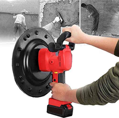 CYMYYDS Ponceuse Murale de Plafond, Ponceuse à Cloison Sèche électrique 280Tr/min Max 6 Vitesses, Machine De Polissage De Lissage De Surface Murale pour Plafond Et Mur, Poignée Ergonomique,2X2500mAh