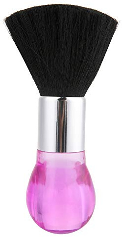 Tissting Brosse De Barbier En Laine 17x5 cm/6.7x2 Pouces Poignée Plastique Pour Coupe De Cheveux - Compacte Et Portable Pour Salon Ou Maison Facile À Nettoyer Cadeau Idéal Pour Coiffeurs Et Stylistes
