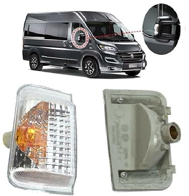 Generisches Blinkerglas für den rechten Außenspiegel für Fiat Ducato, Peugeot Boxer, Citroen Relay (ab 2006) 6325.H1, 6325H1