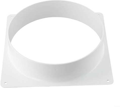 Kanalanschlussflansch, 200 mm, gerader Kunststoff-Rohrflansch für Heizung, Kühlung, Belüftung (200 mm)