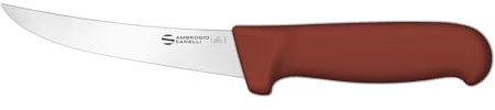 BBQ King Fodera per Coltello Disosso 15 cm by Ambrogio Sanelli, Cuoio Artigianale, Marchiato a Caldo, 100% Made in Italy