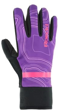 Roeckl Ranua Kinder Winter Fahrrad Handschuhe lang lila 2026: Größe: 4