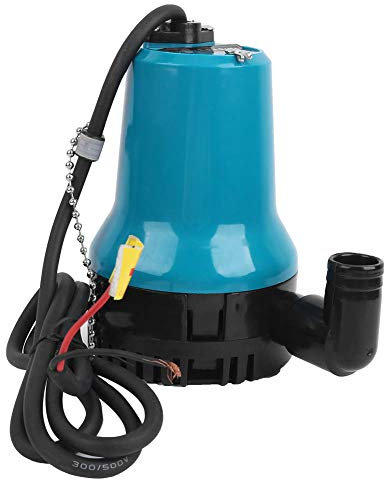 Sorandy Gleichstrom-Wasserpumpe, Tauchpumpe, Tragbare Flachbrunnenpumpe, Wassertransferpumpe mit Abnehmbarer Hohlnetzabdeckung für die Landwirtschaftliche Bewässerung von Aquarien (24V)