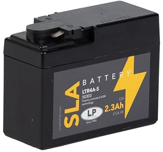 LANDPORT Batterie LTR4A-S SLA 12V 2,3Ah 113x48x85mm kompatibel mit Roller | AGM/SLA, wartungsfrei, 45 A CCA; kompatibel mit Moped, Schaltmoped, Vespa, Mofa; Vergleichsangaben 50303, YTR4A-BS, ITX4A-BS