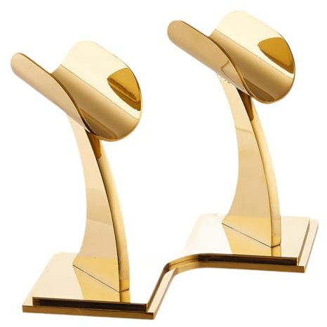 Perfeclan Soporte de micrófono de Mesa Soporte de micrófono Estante de micrófono Moderno Soporte de micrófono para Tocar Practicar Guitarra KTV, Oro