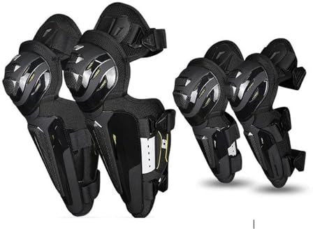 Rodilleras Motocross Ajustables Protector de rodilla para motocicleta, juego de 4 Uds., Protector de rodilla, coderas para motocicleta, equipo de protección para montar a caballo, protección de pierna