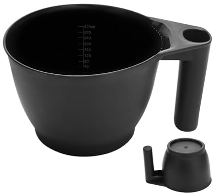 Kit de teinture pour cheveux ergonomique avec marqueur gradué - Bol de coloration pour cheveux - Bol de coloration - Kit de coloration des cheveux - Bol de mélange - Couleur des cheveux - Bol de