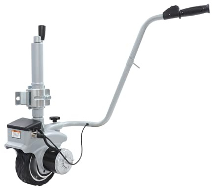 Akuoyiexemye Elektrische Rangierhilfe 350W 12V Elektrisches Stützrad bis 2270 kg, Rangierhilfe Anhänger ca. 6-7m/min für Trailer Hänger Wohnwagen