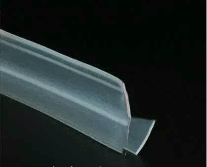 Joint d'étanchéité en caoutchouc silicone pour porte de douche, fenêtre, verre de 6/8/10/12 mm, 2 mètres, forme F/H, H6 mm x 2 mètres