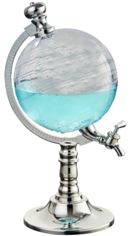 Vibhgtf Distributeur de globe de whisky ancien – Set de carafe à décanter, bouteille de vin et de liqueur | Décoration de bar occidental, restaurant, verseur de whisky, cadeau élégant, maison, fête