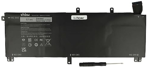 vhbw Akku kompatibel mit Dell Precision M3800 Notebook | (5400 mAh, 11,1 V, Li-Polymer)