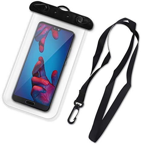 Handy Hülle kompatibel für Huawei Serie wasserdichte Schutzhülle Handytasche Wasserfest Case, Farben:Transparent, Smartphone:Huawei P10 Lite