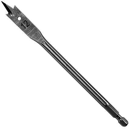 Ø 12 mm Holzbohrer Flachfräsbohrer Flachbohrer Bohrer 1/4 Sechskant Aufnahme