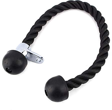 Wakects Trizeps Bizeps Seil,Griff Trizeps Seil 70 cm Sports Trainingshilfen Kabelzuggriff FüR Workout Am Kabelzug Oder Kraftturm,Pull-Down-Seil