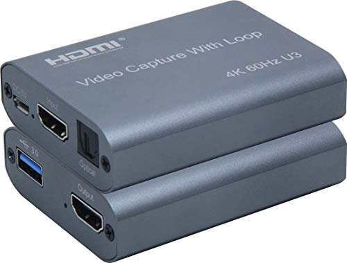 Scheda di acquisizione video HDMI USB 2.0 3.0 HD 1080P 30fps Dispositivo di streaming live di gioco 4K 60hz Loop Out per PS3 PS4 Xbox One 360 ​​Wii U Nintendo Switch DSLR OBS