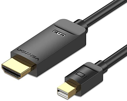 Cable Mini DisplayPort a HDMI 4K de 2 metros, color negro