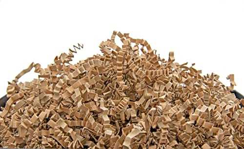 YOTEI SPIRIT® 2.5kg Geschreddertes Kraft Papier für Geschenkbox – Füllmaterial für Pakete, Körbe, Boxen und Verpackungen - Schutz und Dekoration (2.5kg, Kraft)