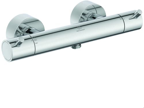 Ideal Standard A7587AA Ceratherm T125 Brausethermostat Aufputz, Dusche Duscharmatur Duschthermostat, Chrom
