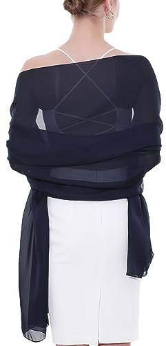 Stola Damen Festlich Schultertuch, dünner Schal für Abendkleid Sommer | Glänzend seidig weich, elegant, Vielseitig bindbar, ganzjährig geeignet,Kleider und Festlichkeiten,Farbvarianten.