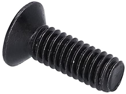 M4 Senkkopfschrauben Nylon-Flachkreuzkopf-Maschinenschraube A2-70 Verbindungsteil Schwarz verzinkt für Reparatur und Wartung(M4x12)
