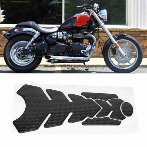 Gas de Motocicleta 3D, Protector de Almohadilla Adhesiva, Almohadillas Decorativas para Tanque para Almohadilla de Tanque de Combustible de Aceite, Ajuste Dorado (BlackGold) (Negro)